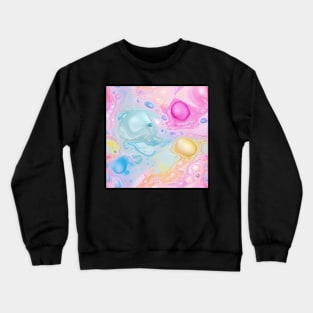 Abstract oil and water mix background Crewneck Sweatshirt